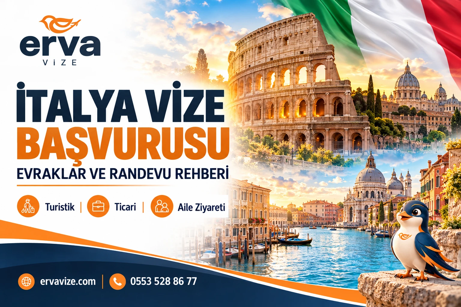 İtalya vize başvurusu – evraklar ve randevu rehberi | Erva Vize