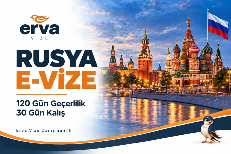 Rusya e-vize – 120 gün geçerlilik ve 30 gün kalış | Erva Vize