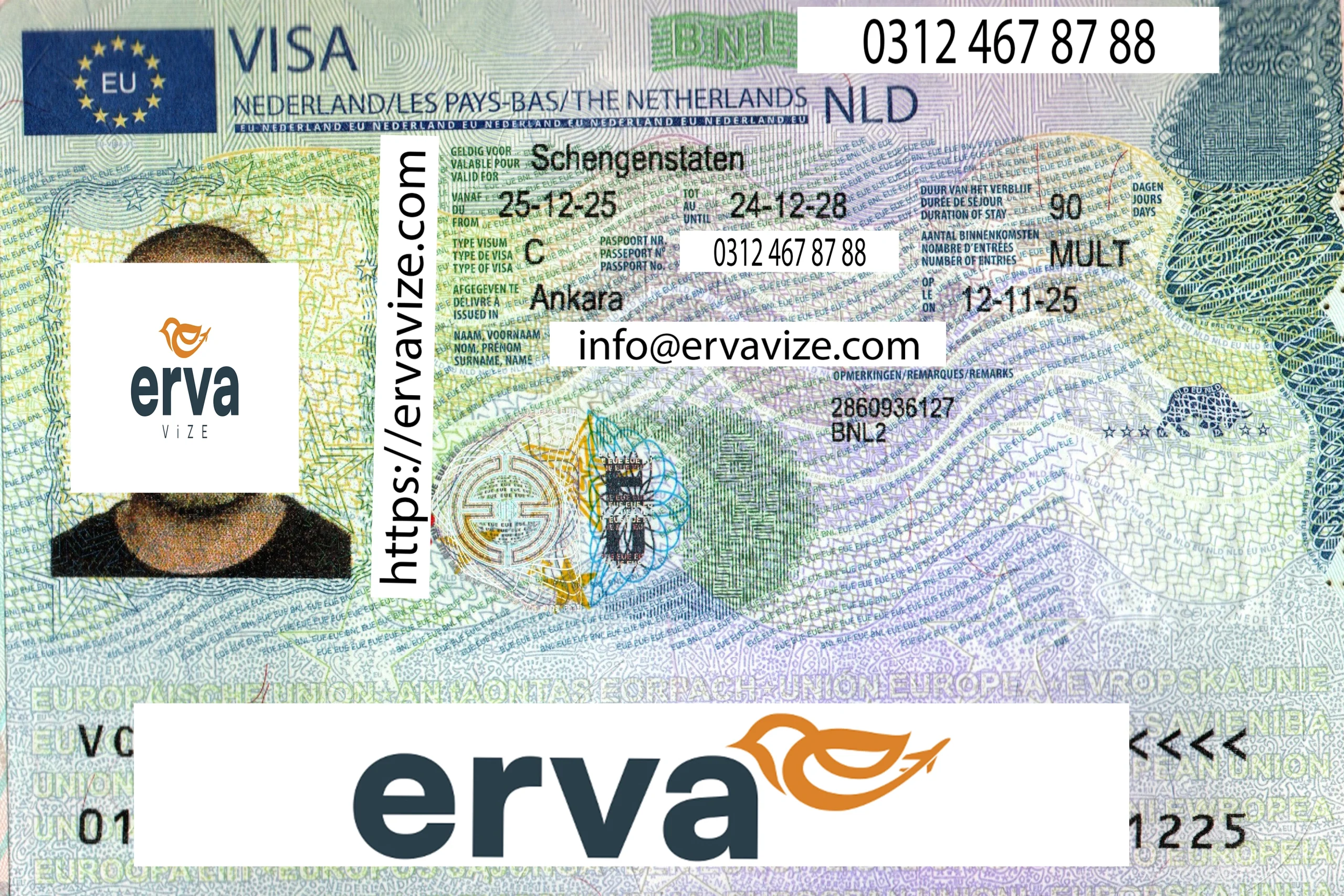 Erva Vize Hollanda başvuru sonuçlarından örnek 2