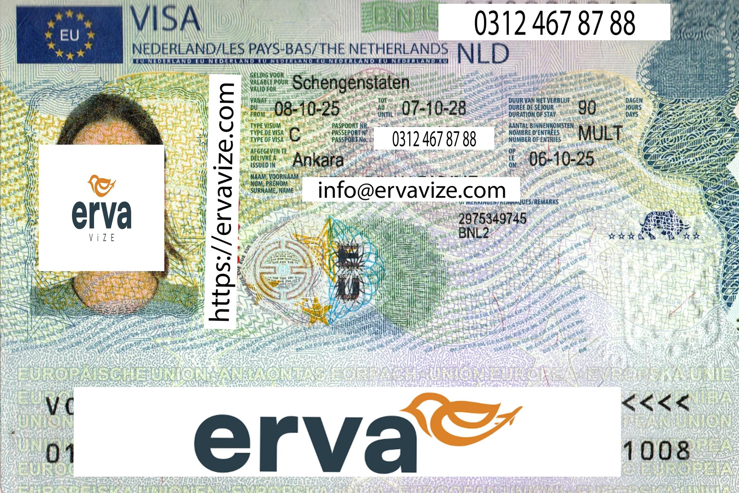 Erva Vize Hollanda başvuru sonuçlarından örnek 3