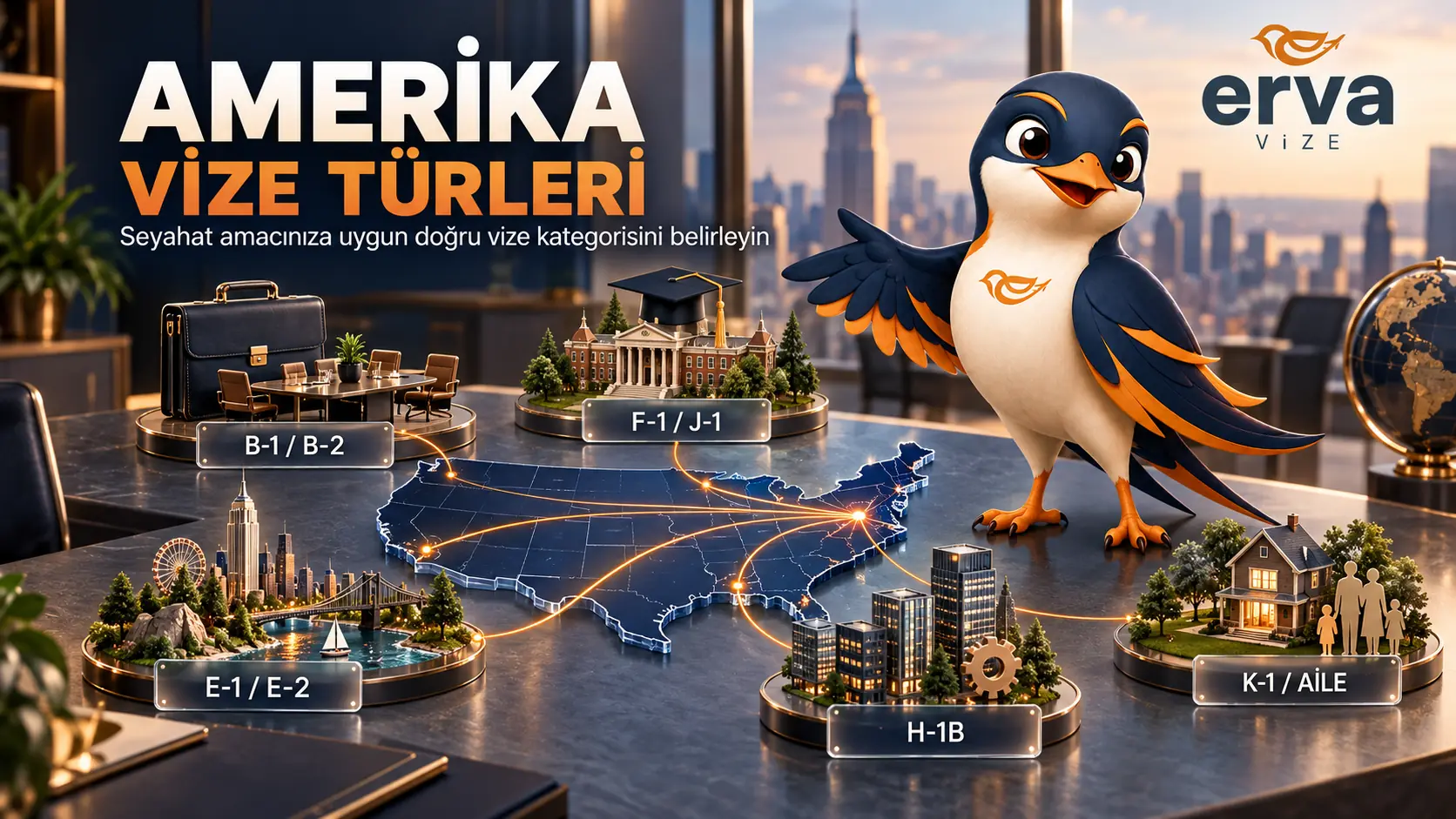 Amerika vize türleri – turistik, ticari ve öğrenci vizeleri