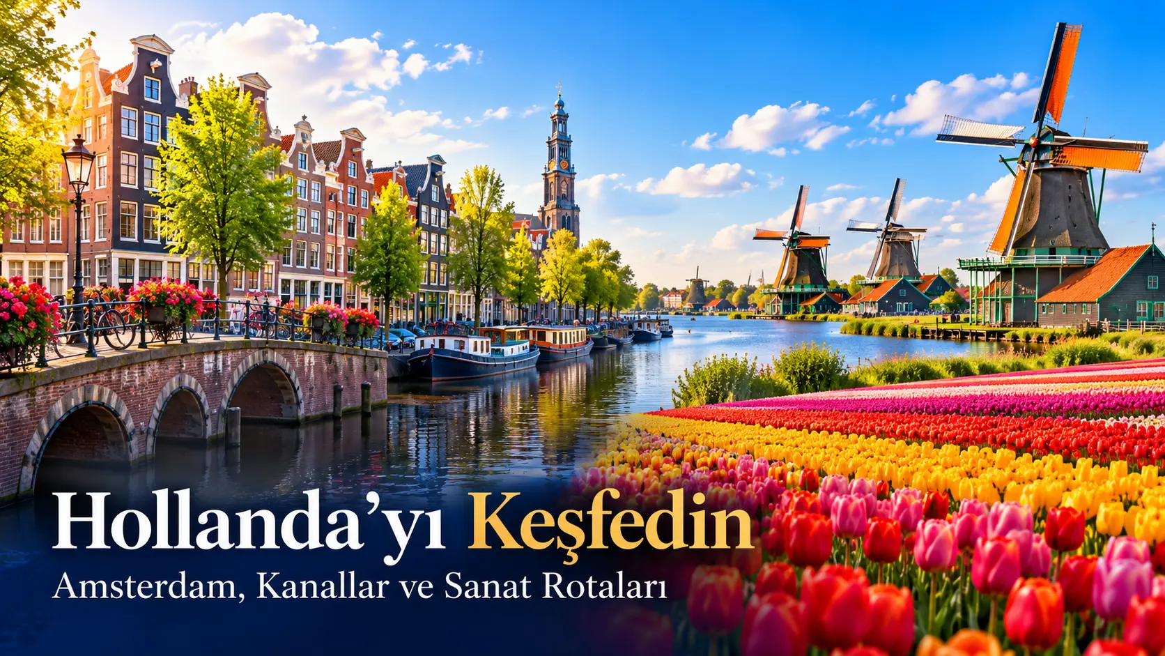 Hollanda’yı Keşfedin — Amsterdam, Kanallar ve Sanat Rotaları | Erva Vize
