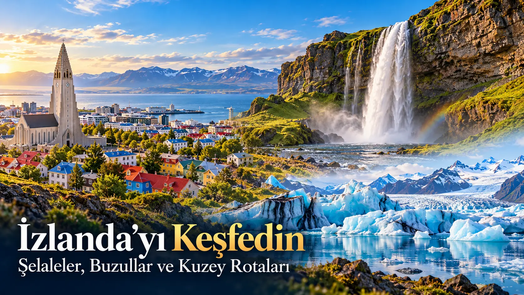 İzlanda’yı Keşfedin — Şelaleler, Buzullar ve Kuzey Rotaları | Erva Vize